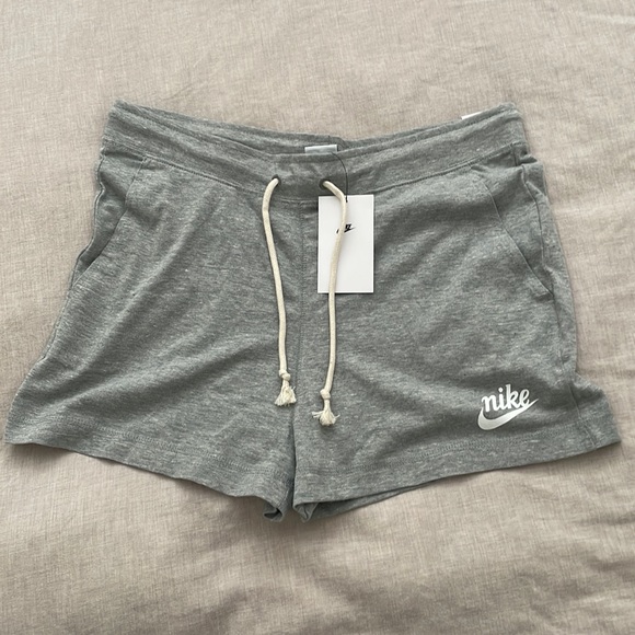 grey nike shorts womens cotton
